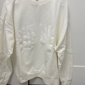 The Bar white/white sweatshirt